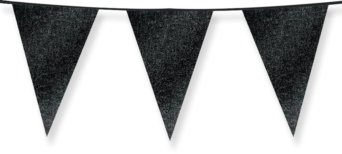 Glitter flags 20 x 30cm - Black