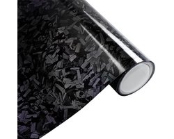 Forged Carbon Car Wrapping Folie - Zwart - 152x200cm