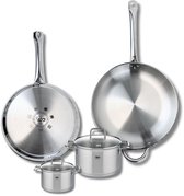 Set van 2 Elo Profi Citrin kookpannen 28 en 32 cm en 2 braadpannen 12 en 16 cm