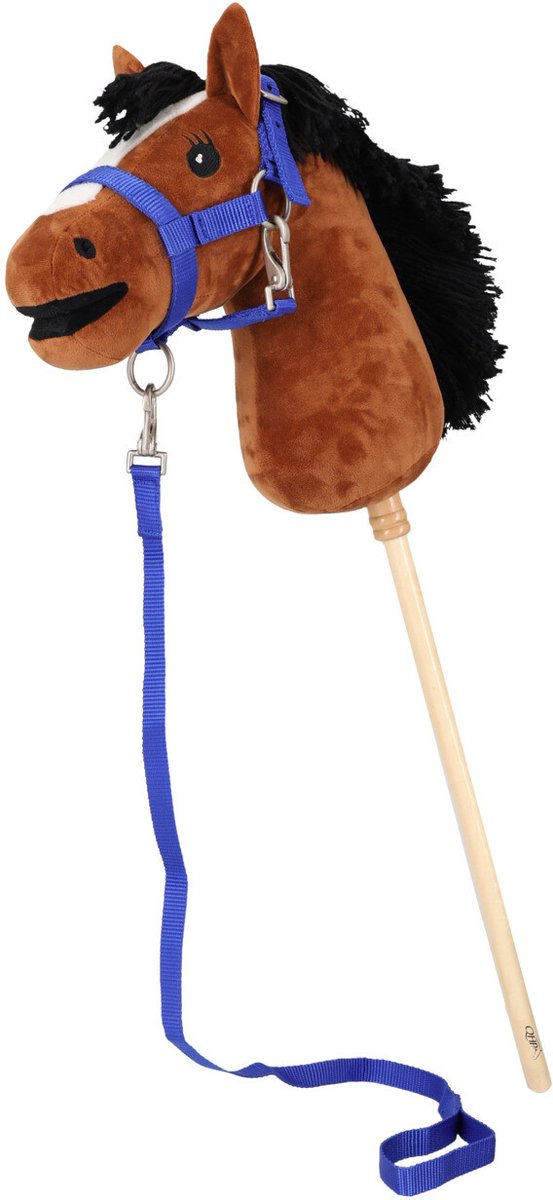 QHP - Halsterset voor Hobby Horse - Kobalt Blauw - LET OP! EXCLUSIEF HOBBYHORSE van Merkloos — afbeelding 2