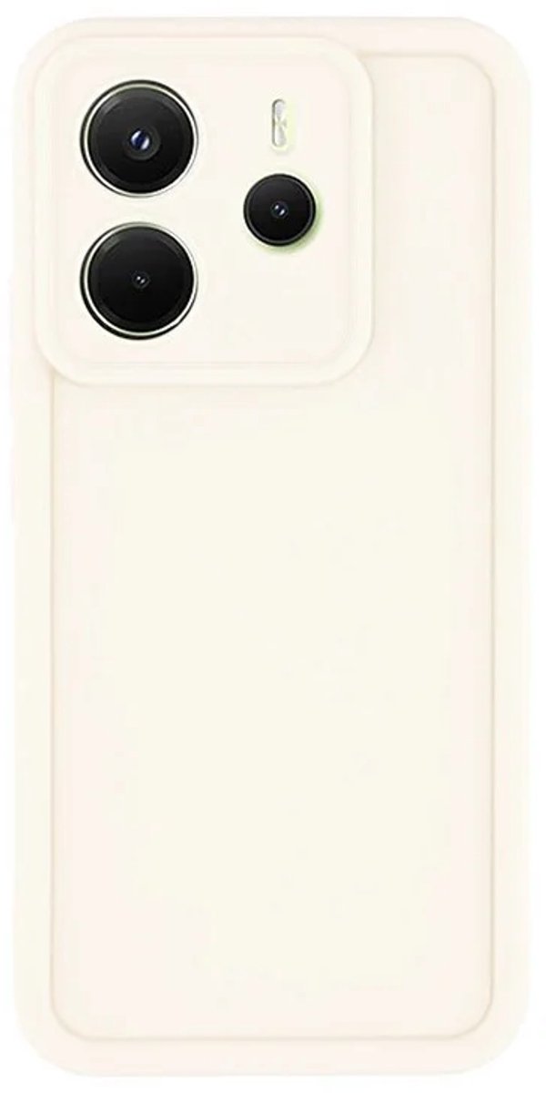 Hoesje voor Xiaomi Redmi Note 14 4G - Phonesta Grooved Silicone Back Cover - Beige