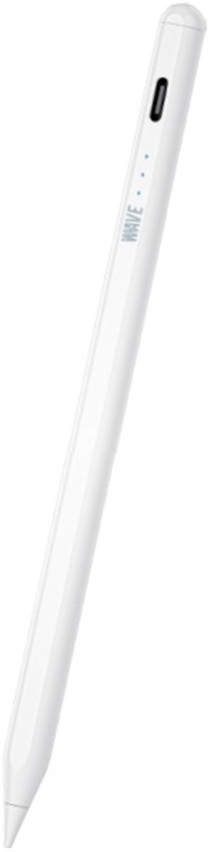 Stylus Pen - Alternatief voor Apple Pencil – Geschikt voor Apple iPad - Stylus Pencil met Magnetic & USB C Opladen - Handdetectie - Wit