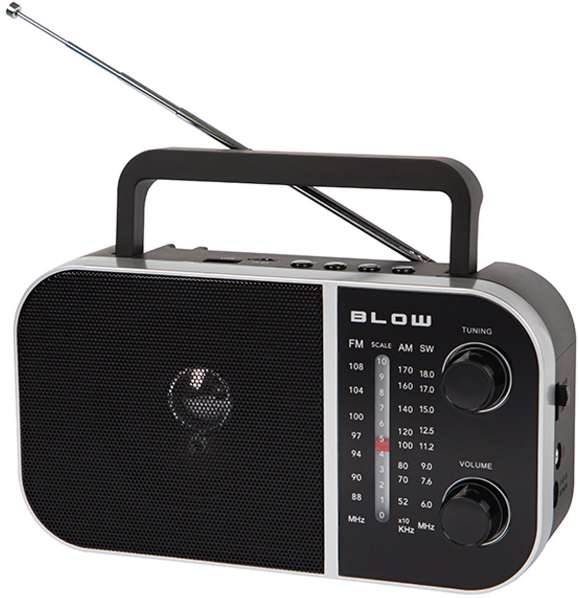 Blow - Draagbare analoge radio AM/FM RA6 batterij- en netvoeding
