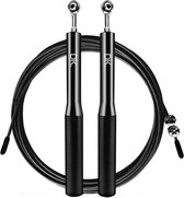 DK.® Professioneel Sport Springtouw - Speedrope - Jump Rope - voor Volwassenen en Kinderen - Crosstraining HIIT en Krachttraining - Zwart