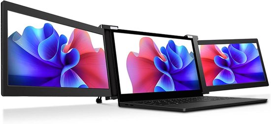 Drievoudige Draagbare Laptop Monitor 13.3 Inch
