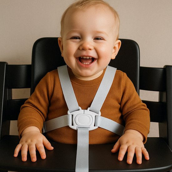 LuukyBB - Kinderstoel Tuigje - 5 Punts Harnass - Verstelbaar Baby Gordel Harness - Buggy Kinderwagen Wipstoel Gordel - Universeel Veiligheidsgordel Riempjes Veiligheidstuigje Kind
