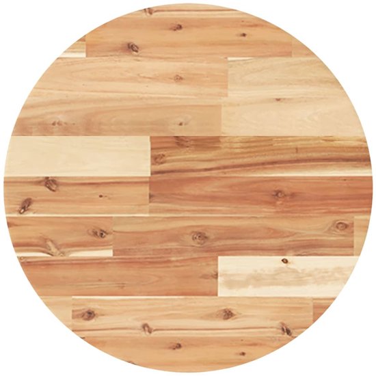 Tafelblad rond 50x2 cm massief acaciahout | -nl
