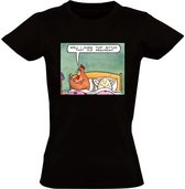 Eh bien, je suppose que cela règle ce vieux débat T-shirt pour femme - poulet - œuf - lit - drôle - chemise