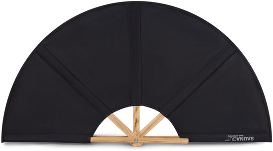 Waaier zwart 100 cm - Saunagut - 1 st.. new