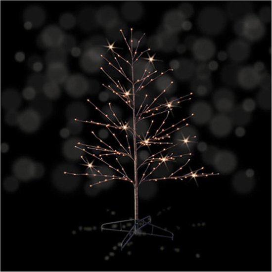 Luca Lighting boom bruin maat in cm 180 warmwit 360 led digitaal