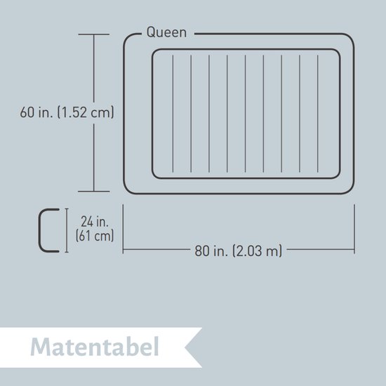 Bestway luchtbed - 2-Persoons - 152 x 203 x 61 cm - Grijs/Blauw - Inclusief pomp en Hoeslaken van Bestway — afbeelding 3