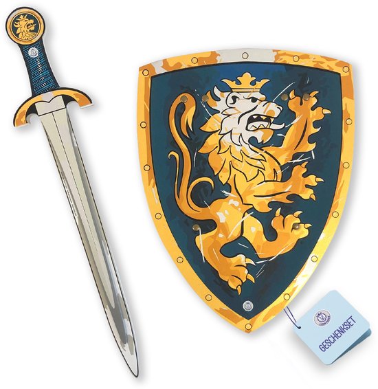 Liontouch edele ridder set – zwaard en schild – blauw