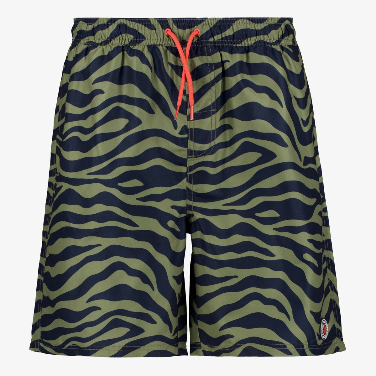 Osaga heren zwemshort zebraprint groen zwart - Maat M - Zwembroek