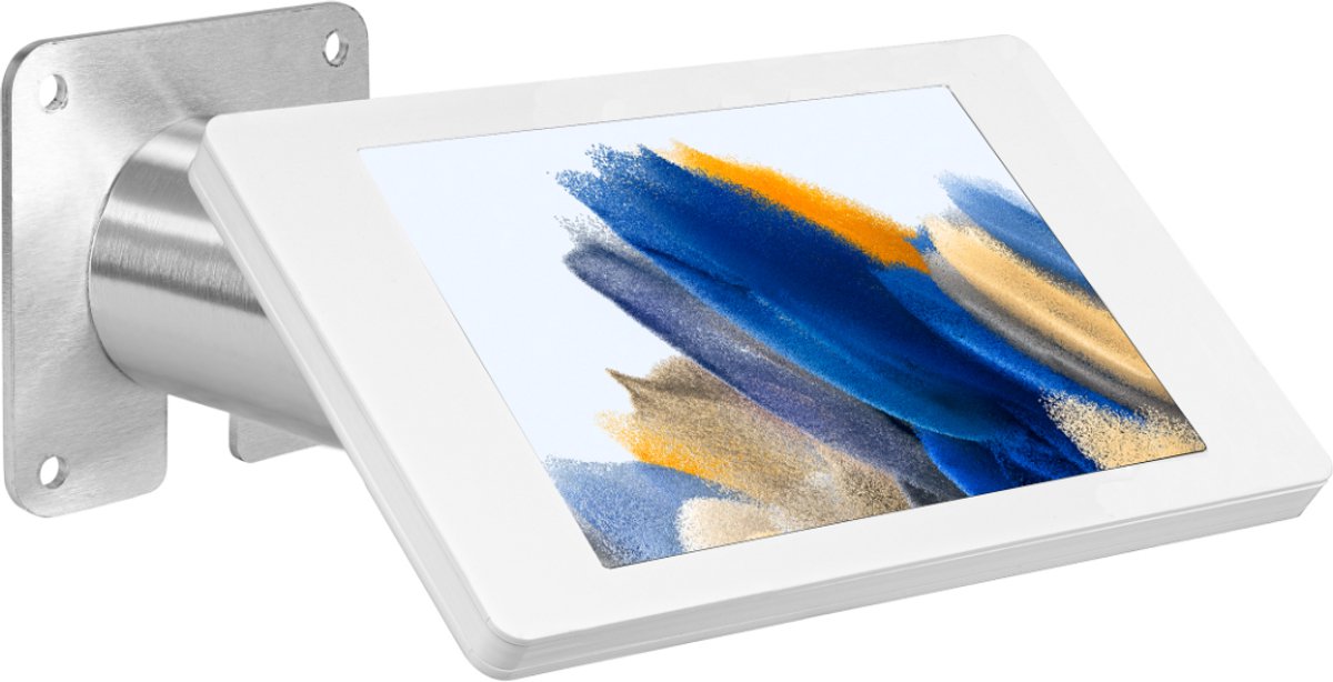 Tablet wandhouder Fino voor Samsung Galaxy Tab A9+ 11 inch 2023 - RVS/wit