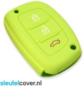 Hyundai SleutelCover - Lime groen / Silicone sleutelhoesje / beschermhoesje autosleutel