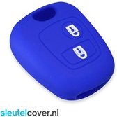 Autosleutel Hoesje geschikt voor Peugeot - SleutelCover - Silicone Autosleutel Cover - Sleutelhoesje Blauw