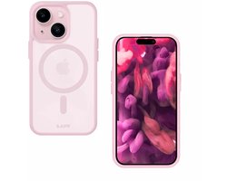 LAUT HUEX PROTECT Hoesje, Mat, Soft-Touch Afwerking, MagSafe® Compatibel, IMPKT Cell® Valbescherming, iPhone 14 Plus/15 Plus, Roze