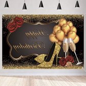 50e Verjaardag Party Decoratie Verjaardagsdecoratie Voor Dames Vrouwen Happy 50 Birthday Banner Stoffen Bord Foto Booth Achtergrond Verjaardagsfeest 786757873