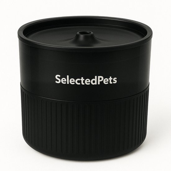 SelectedPets Drinkfontein kat - Kattenfontein - Zwart - 1.8L - Met filter