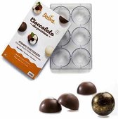 Moule à chocolat Demi sphère, 6x 75mm - Decora