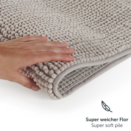 EOPUOZS Tapis de Bain en Chenille, 40x60cm Tapis de Douche Super