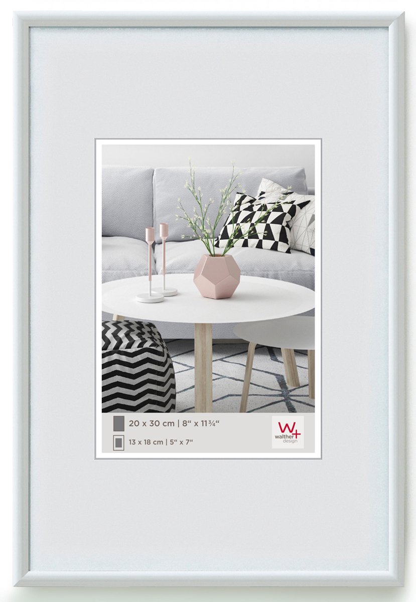 Walther Galeria - Kunststof lijst - Fotoformaat 40x60 cm - Wit