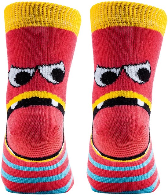 Chaussettes joyeuses pour enfants taille 35-38 | chaussettes amusantes pour enfants | chaussettes pour enfants avec motif imprimé joyeux | Remise sur le lot de 6 paires | forfait de réduction coloré