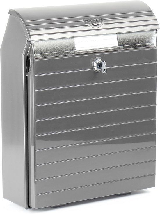 UAP 12 Inch IPlate Brievenbus Met Anti-Vandaalklep En Borstels - Tochtbestendig Voor Houten & UPVC Deuren (24-80 Mm) - Zilver Geanodiseerd