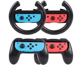 Bol.com Gaming Controller Grip en Stuurwiel voor Nintendo Switch Joy-Con - Stuur- en Gripadapter voor Joy-Con - Blauw/Rood - Set... aanbieding