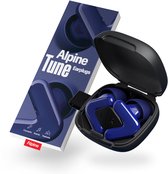 Alpine Tune Oordopjes Festival - Concert Oordopjes met Geluidsdemping - Hifi Geluidskwaliteit - 19dB Gehoorbescherming met Helder Geluid - 4 Maten Oordoppen - Voor Concerten, Feesten, Raves & Clubs - Donkerblauw