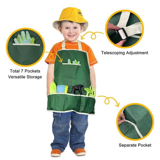Kids Garden Hand Tool Kit - Kids Gardening Tool Set - 9-delige set van AUTOWNINTEX — afbeelding 5