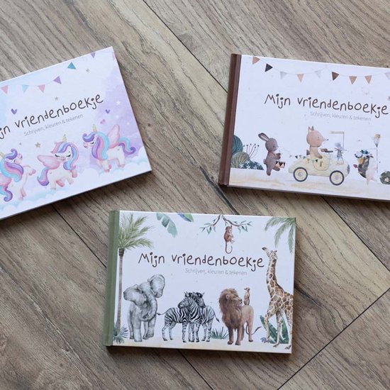 Writemoments safari vriendenboekje - invullen, kleuren & tekenen - 4-8 jaar