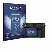 Savvies - Screenprotector voor Fujifilm GFX 100RF - Folie Beschermfolie transparant (6 Stuks)