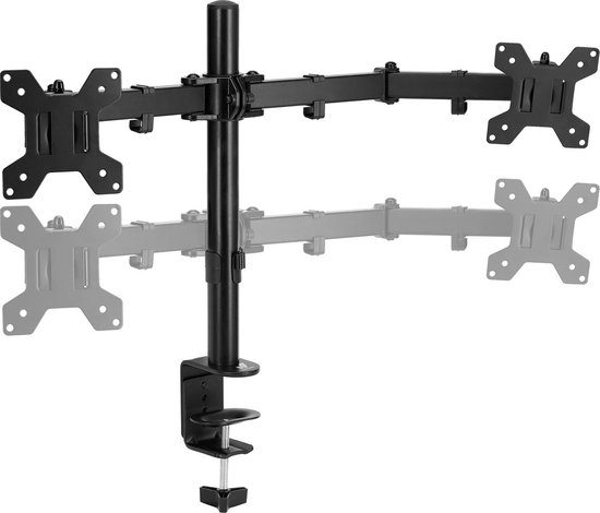 Vivid Green Dubbele Monitor Arm