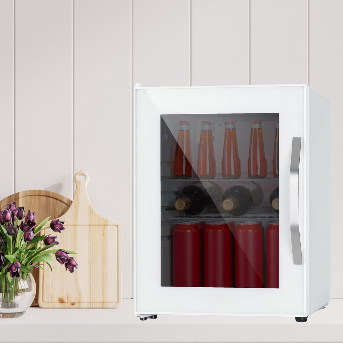 Wijnkoelkast Wijnklimaatkast Wijnkoeler Wit - afbeelding 3