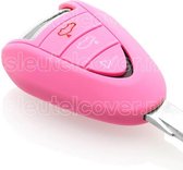 Porsche SleutelCover - Roze / Silicone sleutelhoesje / beschermhoesje autosleutel