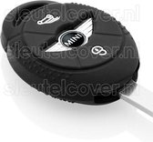Autosleutel Hoesje geschikt voor Mini - SleutelCover - Silicone Autosleutel Cover - Sleutelhoesje Zwart