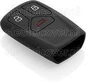 Autosleutel Hoesje geschikt voor Audi - SleutelCover - Silicone Autosleutel Cover - Sleutelhoesje Zwart