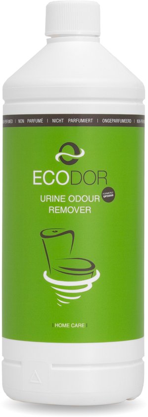 Ecodor UF2000 - Urinegeur Verwijderaar Mens - 1000ml - Navulling - Toiletreiniger - Voor beton, tegels, hout, laminaat, enz. - Ecologische ontgeurder - Ongeparfumeerd