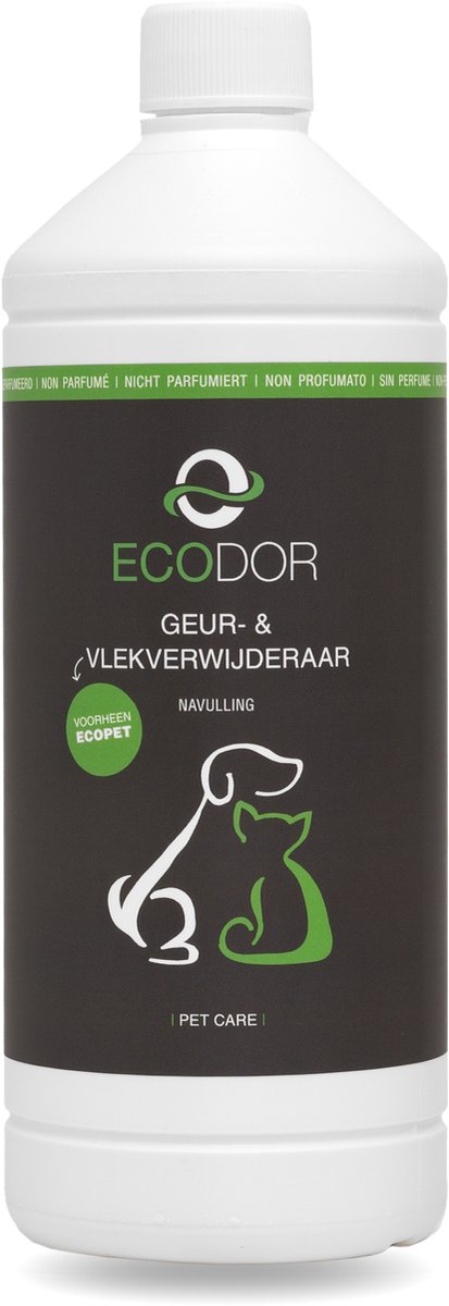 Bol.com Ecodor Geur- & Vlekverwijderaar - 1000ml - Tegen de geur en vlekken van braaksel/overgeefsel/kots, ontlasting, urine, bl... aanbieding