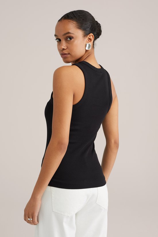 WE Fashion Débardeur femme côtelé