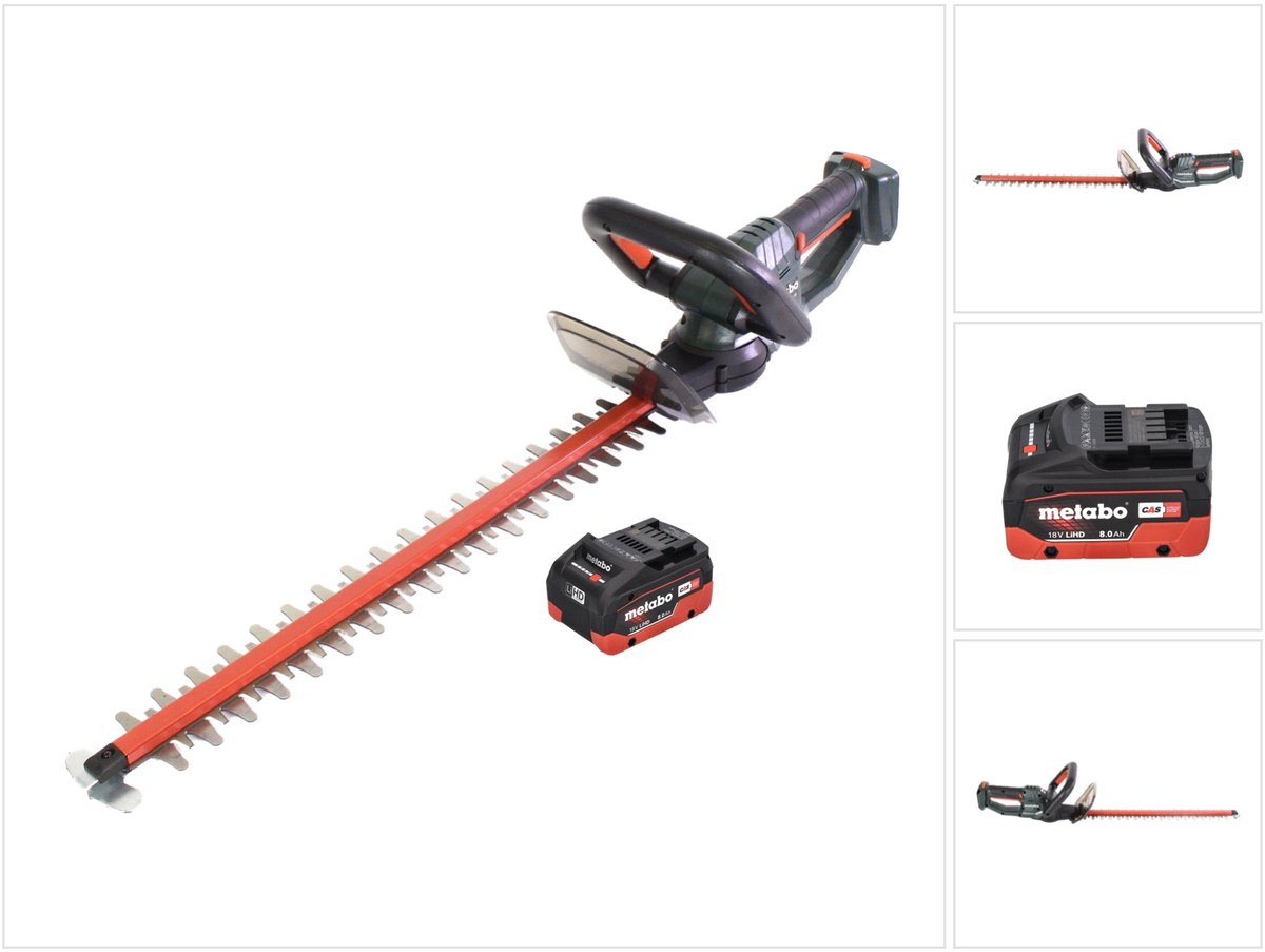 Metabo HS 18 LTX 55 accu heggenschaar 18 V 53 cm + 1x accu 8.0 Ah - zonder oplader