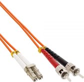 InLine LC - ST Duplex Optical Fiber Patch kabel - Multi Mode OM2 - 10 meter