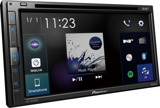 Isoleren Onbekwaamheid Trottoir Pioneer AVH-Z5200DAB Autoradio Dubbel din Apple CarPlay-DAB+ - 4 x 50 W |  bol.com