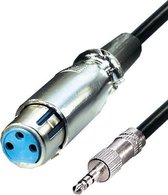 XLR (v) - 3,5mm Jack (m) audio adapter kabel - 0,20 meter