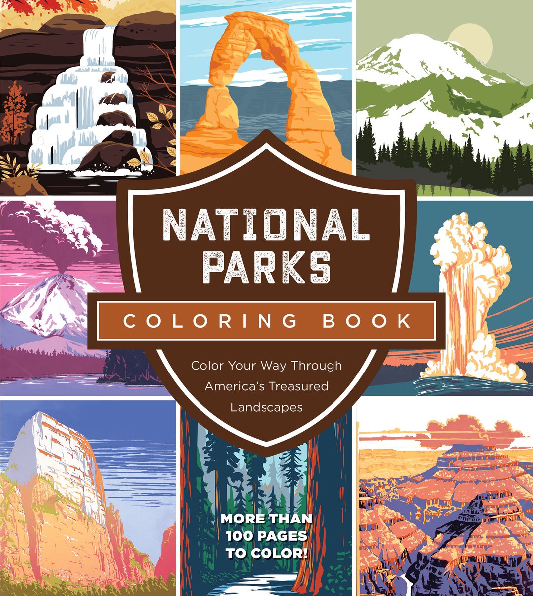 National Parks Coloring Book van