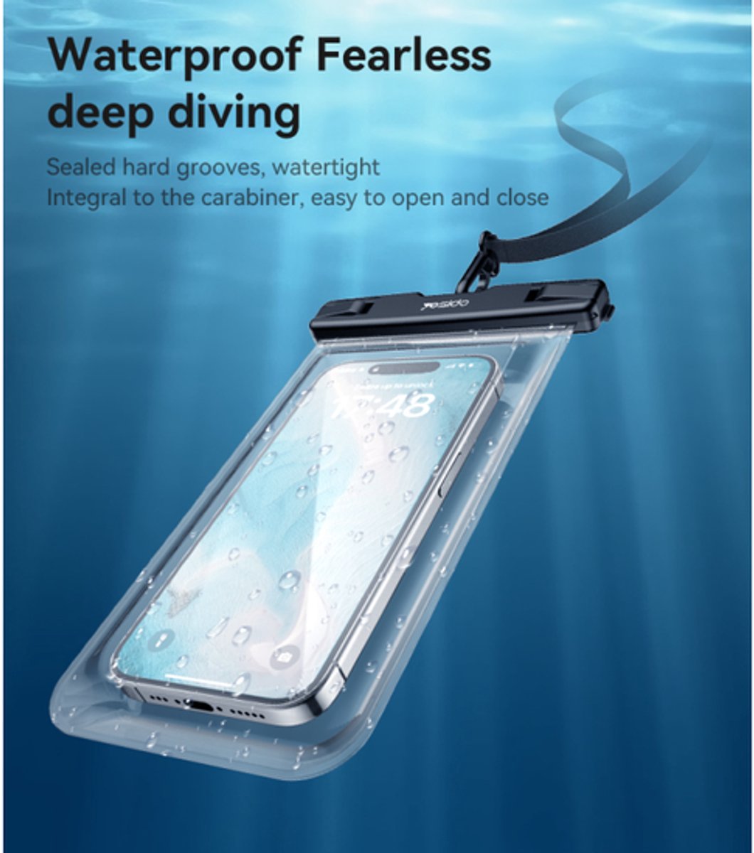 Waterdichte Telefoonhoes met Lanyard – Yesido WB49 | Bescherm je smartphone tijdens elk avontuur!