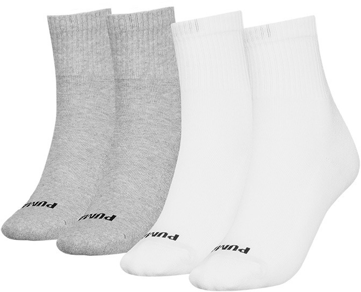 PUMA dames 4P halfhoge sokken heart & Multicolor
