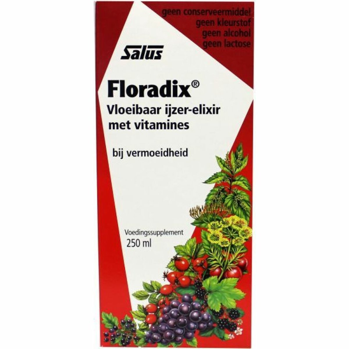 Goedkoopste 2x Floradix Vloeibaar Ijzer-Elixer met Vitamines 250 ml