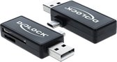 DeLOCK Micro USB OTG Cardreader + 1x USB-A connector